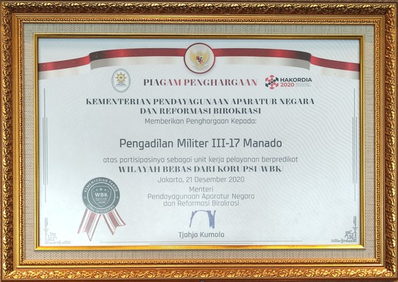 ANUGERAH MAHKAMAH AGUNG RI