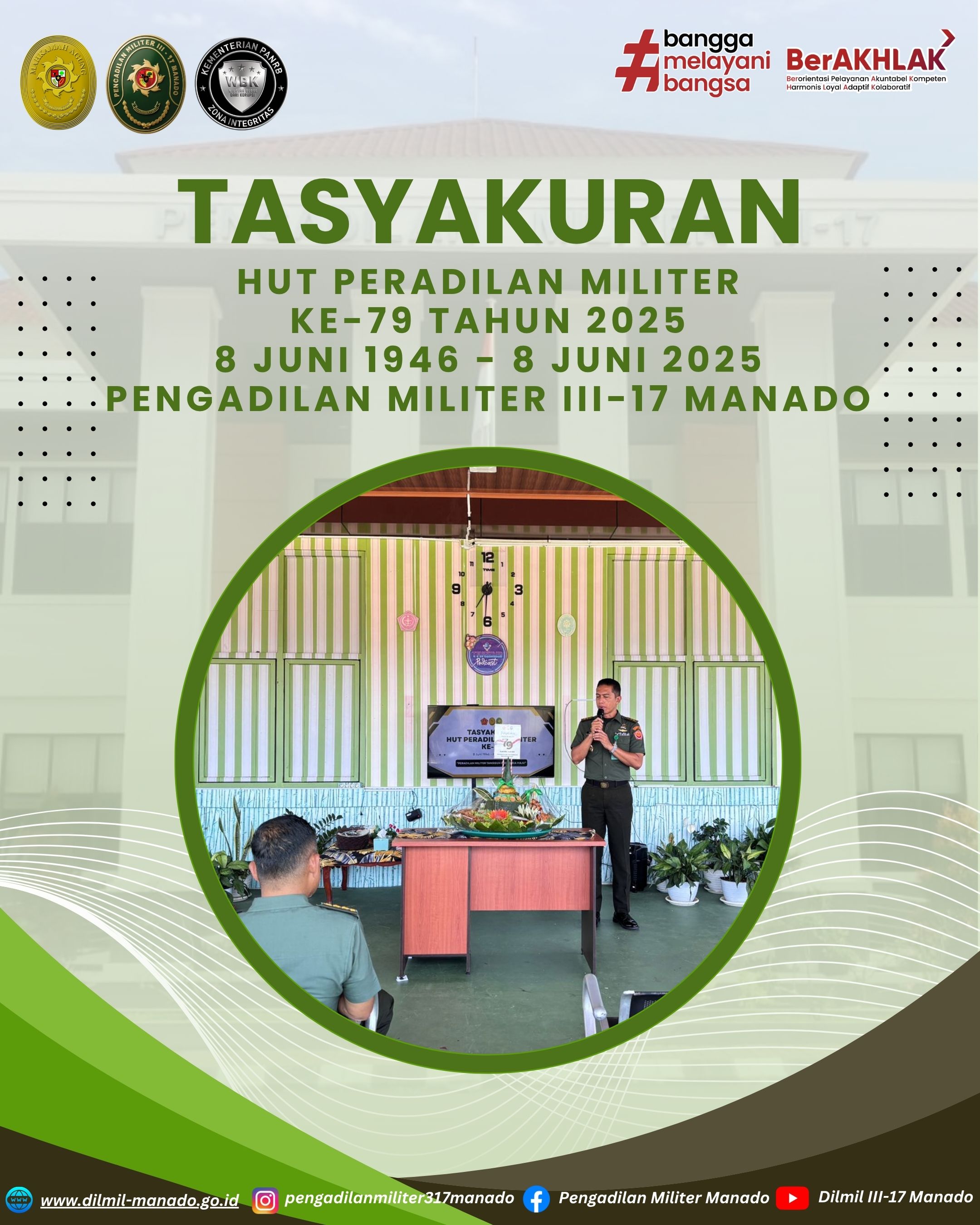 Tasyakuran HUT ke-79 Peradilan Militer Republik Indonesia Image